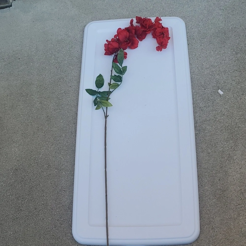 RED FAUX FLOWERS
